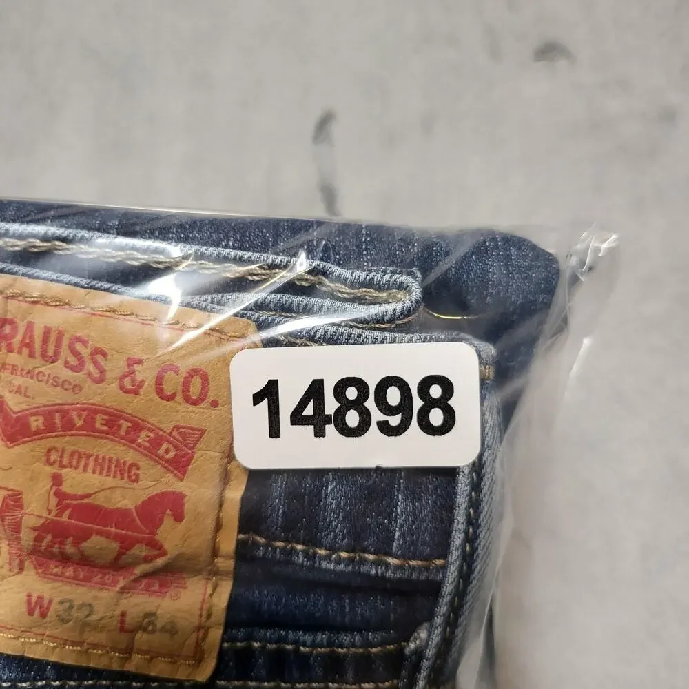 Levi's 511 Slim Jeans Mens 32x34 Blue Tapered Denim Medium Wash Cotton